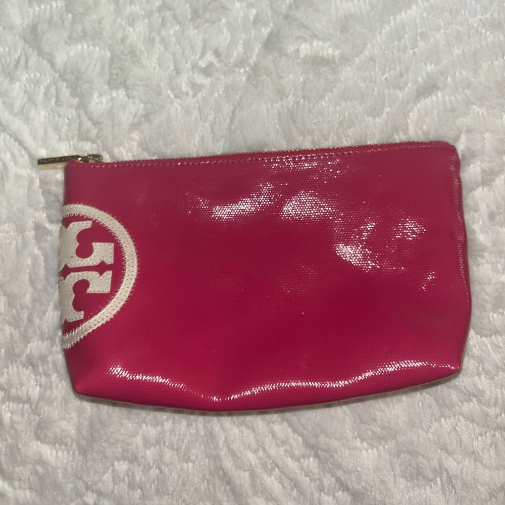 Tory Burch Vibrant Pink Cosmetic Bag